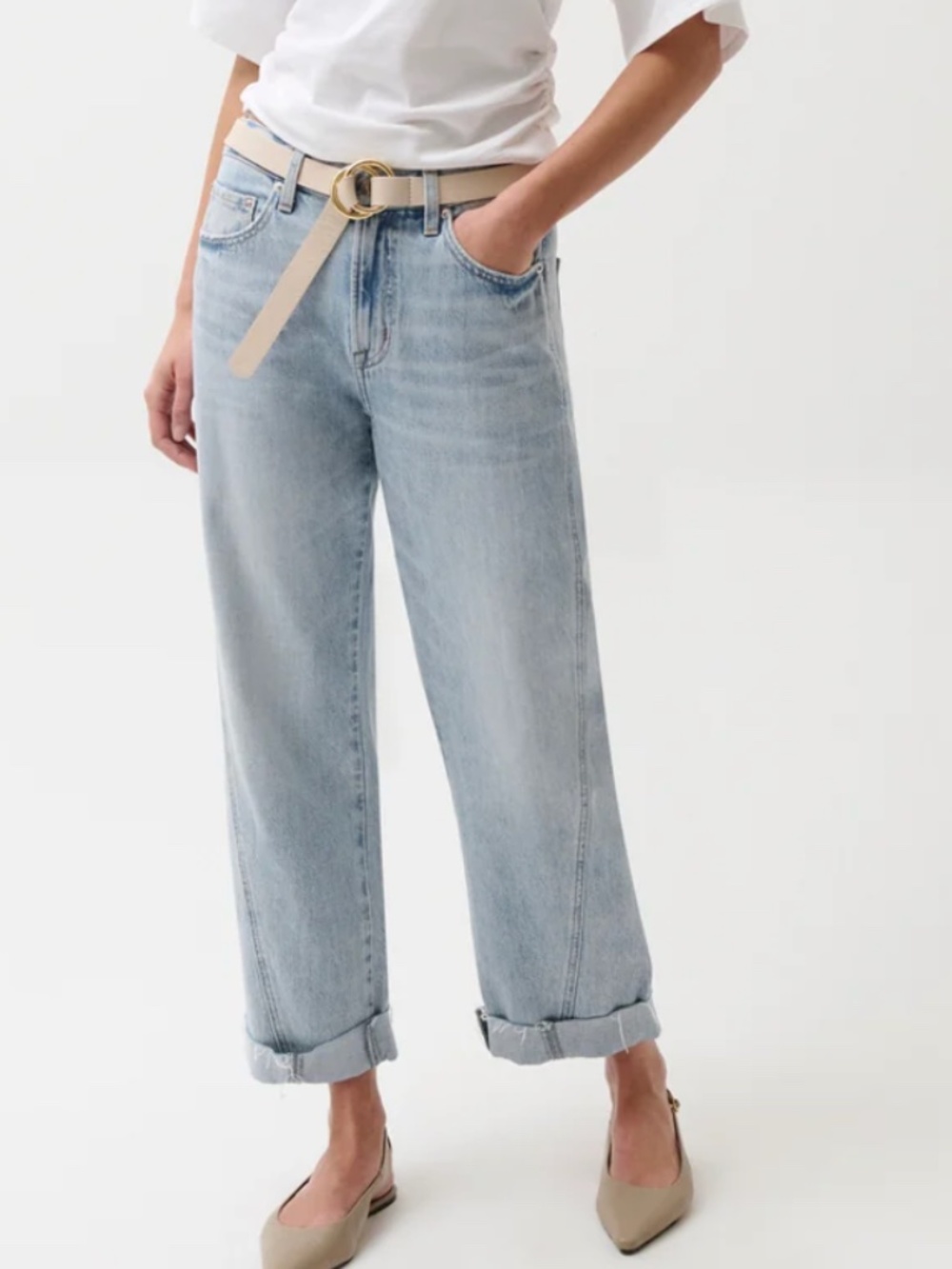 Pistola KACEY MID RISE CUFFED BOYFRIEND in Berkeley wash size 24